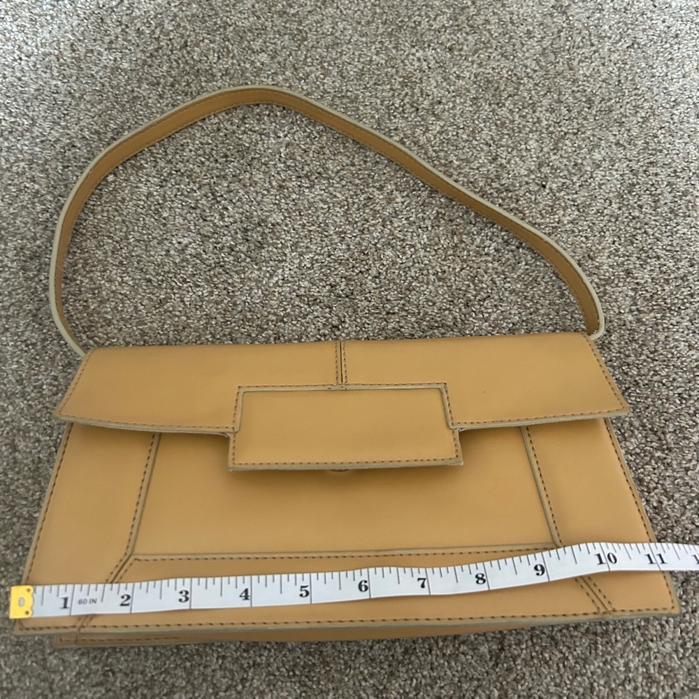 90’s Y2K tan shoulder purse clutch wallet - Picture 6 of 7
